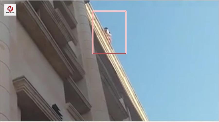 लखनऊ HC की छत पर चढ़ी महिला, बच्चे को गोद में लेकर कूदने की धमकी, बोली- न्याय नहीं मिला तो..