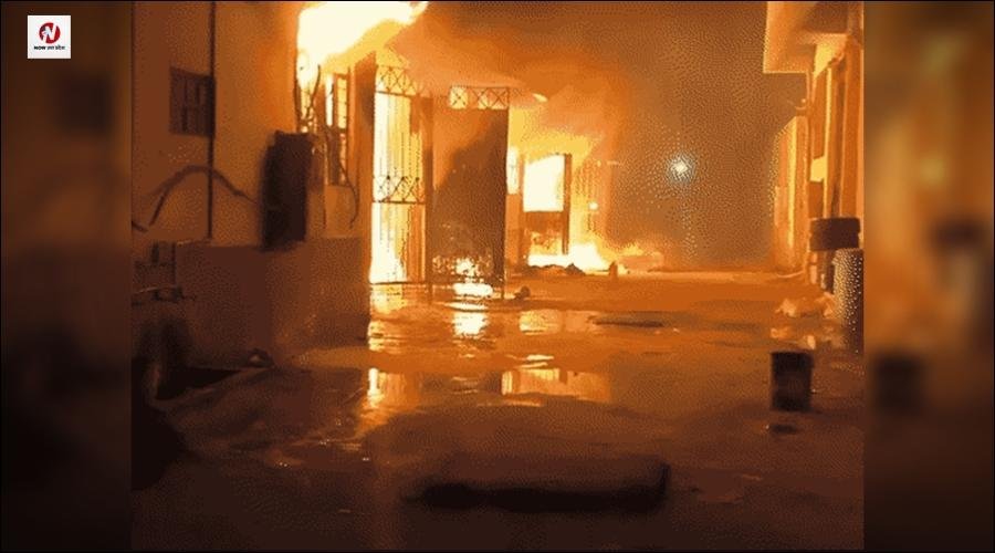 कानपुर की जूता फैक्ट्री में लगी भयानक आग, संकरी गलियों में नहीं पहुंच सकी फायर ब्रिगेड, बिछानी पड़ी लंबी पाइपलाइन, बुझाने में लग गए 5 घंटे