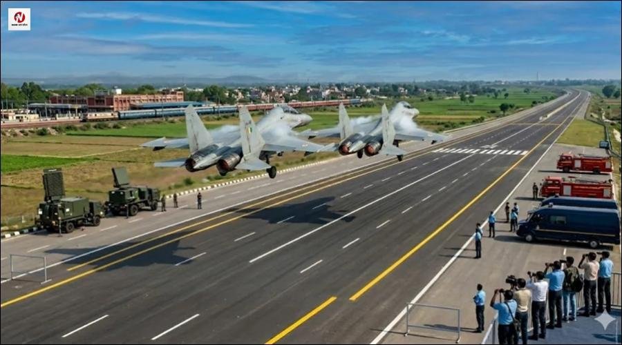 पूर्वांचल एक्सप्रेस-वे पर आज एयर शो, फाइटर विमान करेंगे युद्धाभ्यास, 5 किमी का एरिया किया गया सील, रूट भी डायवर्ट