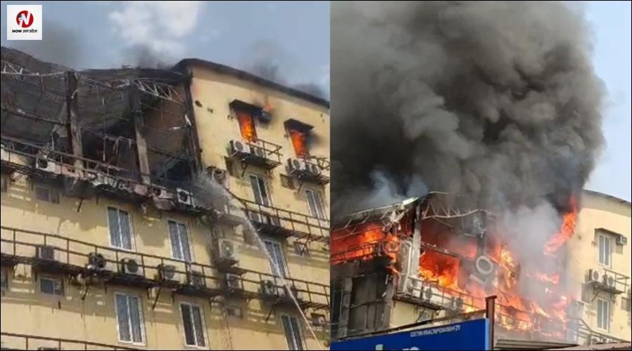 प्रयागराज में सिविल लाइंस के होटल विट्ठल में भीषण आग, मचा हड़कंप, मौके पर पहुंचीं फायर ब्रिगेड की कई गाड़ियां